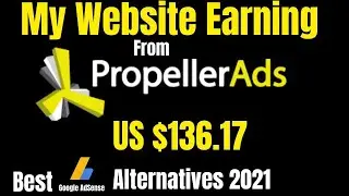 My Website Earning From Propeller Ads Network 2021 | best google adsense alternatives 2021 For Blog
