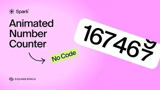 Add an Animated Number Counter in Squarespace to Any Text Block