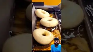 Glazed cream donuts made with patented donut machine - Korean street food, Dessert #shorts