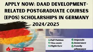 Apply now: DAAD Development-Related Postgraduate Courses (EPOS) scholarships in Germany 2024/2025