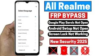 All Realme Frp Bypass 2025 /New Trick ❌Screen Lock | ❌*