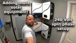 DIY 240 Volt solar equipment install! Off grid solar install. #778