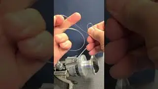 Tying the fishing line to the reel is easy and simple