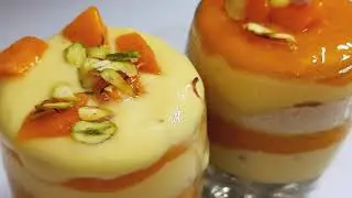 Mango custard | Custard recipe | How to make mango custard | Mango recipes | Mango dessert recipe