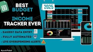 THIS GOOGLE SHEET DOES EVERYTHING!⚡ Tracks Budget, Income & Investment — Automatically! 