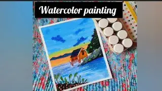 Easy Watercolor Painting ❤ Easy watercolor painting for beginners - Step by step.  @divyabaisla6828