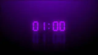 After Effects Timer Template | FREE | 1 minute count up | Violet