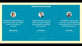 Testimonial Carousel Pack || Slider Revolution 6
