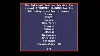 EAS - New York Tornado Drill (re-upload)