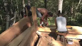 Using Wood Forms and Mechanical Mixing to Speed Cob Construction - Kortus Studio