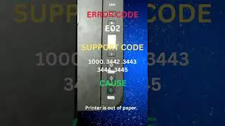 E02 | Canon pixma printer error codes and causes 