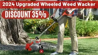 24V Cordless Grass String Trimmer 21000RPM Electric Lawn Mower Weed Adjustable Foldable Cutter