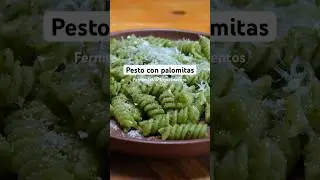 Experimentando sustituyendo los piñones del pesto con palomitas de maíz 🍿 #receta #pesto