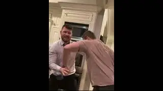 Bisping sparring session with his Son 😂
