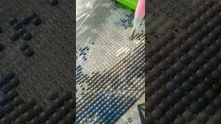 Diamond mosaic, пейзаж начал прорисовываться, новая картинка #diamondpainting