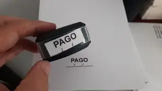 CARIMBO PAGO COM DATA - CARIMBO PERSONALIZADO AUTOMÁTICO