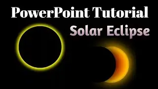 Solar eclipse animation in PowerPoint tutorial | Animation effect in PowerPoint | Computer Skills 53