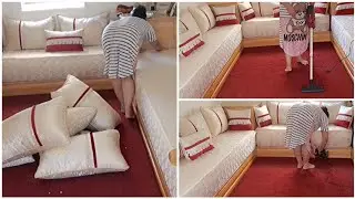 اجو تشوفو كيفاش كنخمل صالون من بعد روينة لكتوكن فيه 😣لكن بكل حماس طاقة إيجابية كرجعو كيشعل 😍