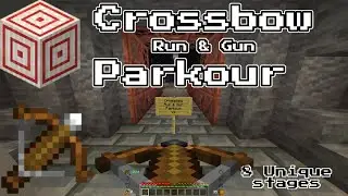 Shoot to progress! Crossbow Run & Gun Parkour | Minecraft map