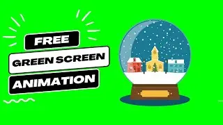 Snowball Animation - Free to use animation - Green screen animation