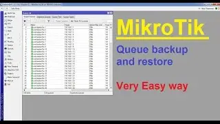 How to backup and restore only simple queue