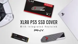 PNY XLR8 PS5 SSD Cover with Integrated Heatsink | Install PNY PS5 Heatsink and SSD