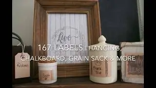 Farmhouse Style Labels