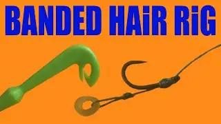 How to Tie Banded Hair Rig - Fishing Hook Link - using Loop Tyer