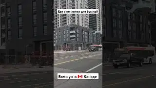 Еду в ночлежку для бомжей #бомж #канада #бомжи #торонто #canada #toronto
