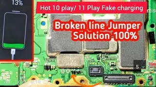 Infinix Hot 10 play/ Hot 11 play Charging not saved or Fake Charing Solution