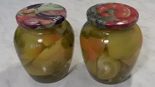 Зеленые ПОМИДОРЫ Половинками или дольками на Зиму Маринованные Кулинарный Клуб
