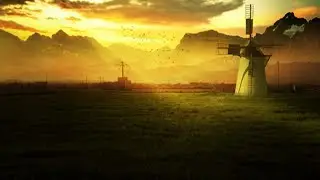 Photoshop Tutorial : How to Create a Sunrise Landscape effect in Photoshop : photo manipulation