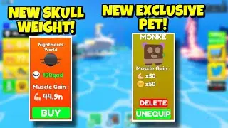 NEW LIFTING TITANS UPDATE!! NEW SKULL WEIGHTS AND A NEW  EXCLUSIVE PET CODE!!