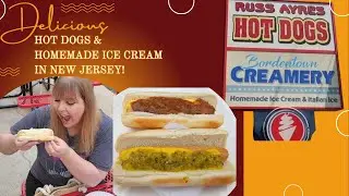 Russ Ayres FAMOUS Hot Dogs & Bordentown Creamery! What a cool stop in Bordentown, NJ!