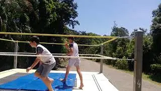 Kids first time In wrestling ring.