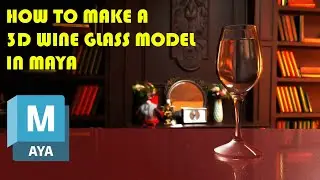 How to make wine glass Model in maya
