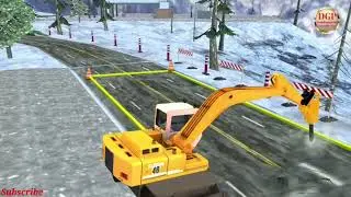 Snow Offroad Construction Game||Offroaad Bridge Construction 3D||Android Gamesplay||