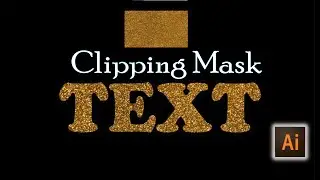 How to create Glitter Text Effect easy way in adobe Illustrator / Clipping mask in Illustrator
