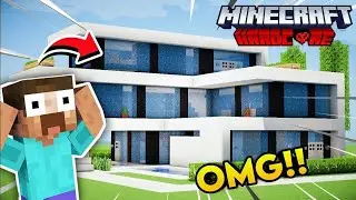 I BUILT A MODERN HOUSE IN MINECRAFT