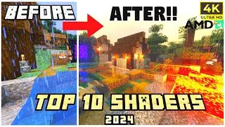 10 BEST MINECRAFT SHADERS OF 2024!