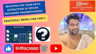 Multiple pdf files data extraction in UIPATH document understanding ( PDF Automation ) | BY MILIND