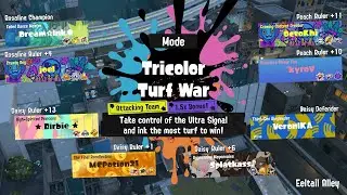 Splatoon 3 | Rosalina vs. Daisy vs. Peach Tricolor Battles | Custom Splatfest