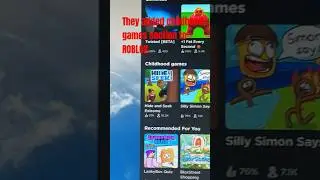 Childhood games on ROBLOX