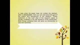How To Summarize a Research Paper