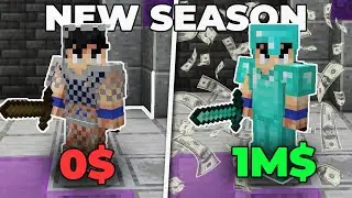 i went From 💰$0 to MILLIONAIRE in a Public Minecraft SMP!