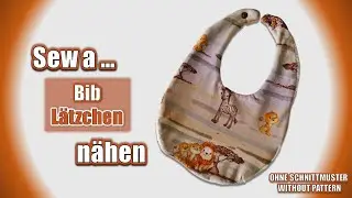 Sew a bib [without pattern] *subtitled* Upcycling project DIY
