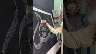 Arabic Calligraphy Tutorial By Sir @Mamjadalvi 🧑🏻‍🎨❤️ #shorts