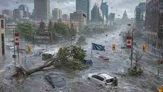 Chaos in Canada today! Storms and flooding in Edmonton, Alberta
