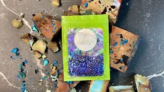 Dyed BSN - Soft and Fluffy Blue and Brown Gym Chalk ASMR