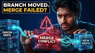 how to copy a branch to a new repo and merge it with its existing branch?